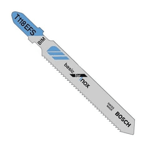 Bosch 57 mm Jigsaw Blades For Stainless Steel Cutting (T 118 EFS), 2 608 636 420