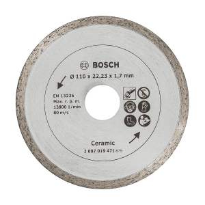 Bosch 4 inch / 110 mm Diamond Cutting Disc For Tiles, 2 607 019 471