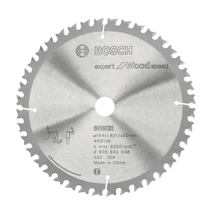 Bosch 184 mm Circular Saw Blades Expert For Wood Speed (40 Teeth), 2 608 643 048