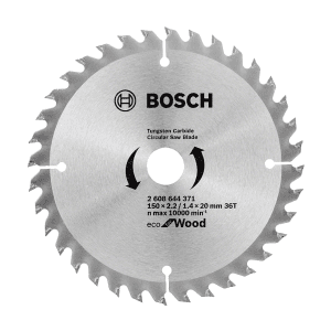 Bosch 150 mm Circular Saw Blade Eco For Wood (36 Teeth), 2 608 644 371
