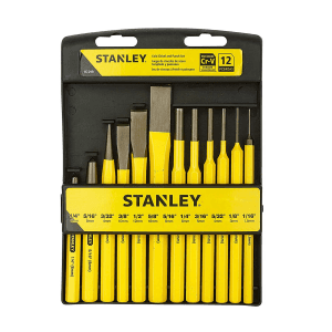 Stanley 12 Pcs Pin Punches & Cold Chisel Set, 16-299