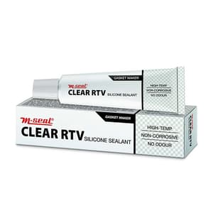 M-Seal 85 Gms Clear RTV Silicone Sealant (Pack of 12 Pcs)