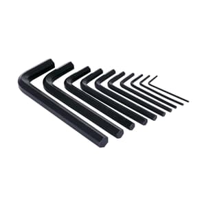 Taparia 10 Pcs (1/16 inch - 3/8 inch) Allen Key Sets, Black Finish, KI 10V