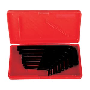Taparia 10 Pcs (1/16 inch - 3/8 inch) Allen Key Sets, Black Finish, KI 10V