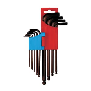 Taparia 10 Pcs (1/16 inch - 3/8 inch) Allen Key Long Ball Point Set, KBHI 10L