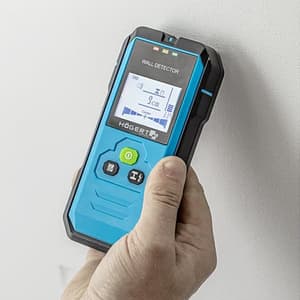 Hogert 4 Inch Stud Finder For Detecting Live Cables, Metal Elements & Wooden Structures In Walls, HT4M340