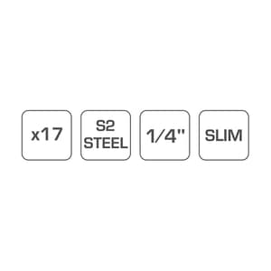 Hogert 17 Pcs Screwdriver Bits Set, HT1S401