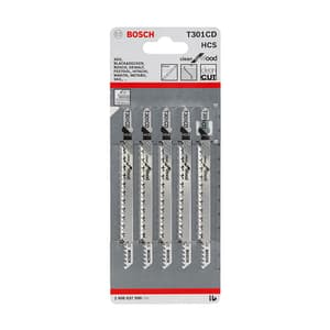 Bosch 117 mm Jigsaw Blades Clean for Wood (T 301 CD), 2 608 637 590