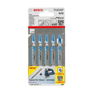 Bosch 92 mm Jigsaw Blades Speed for Metal (T 121 GF), 2 608 636 696