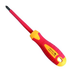 Hogert PZ0 x 60 mm Blade Length Insulated Pozidrive Screwdriver (VDE), HT1S940