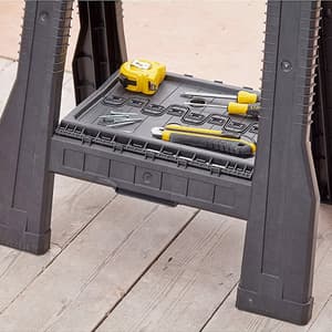 Stanley 581 x 818 x 126 mm Junior Folding Sawhorse With 362 Kg Load Capacity, STST1-70355