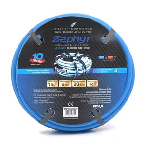 Zephyr 15 Mtr / 6 mm Next-Gen General Purpose Rubber Air Hose, ZA0615