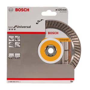 Bosch 125 mm Diamond Cutting Disc Best Universal Turbo, 2 608 602 672
