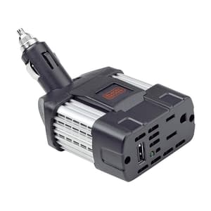 Black+Decker 100W DC to AC Car Power Inverter For Charging Laptop In Car, PI100LA-B2C