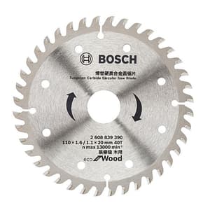 Bosch 110 mm Circular Saw Blade For Wood (40 Teeth), 2 608 839 390