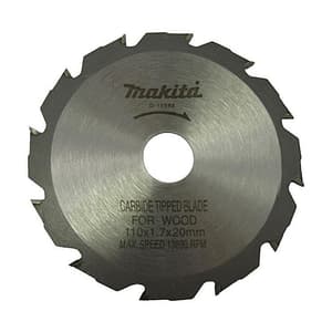 Makita 4 inch / 110 mm TCT Saw Blade For Wood (12 Teeth), D-15562
