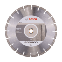 Bosch 300 mm - 500 mm Diamond Cutting Discs Standard For Concrete with 25 & 50 mm Bore