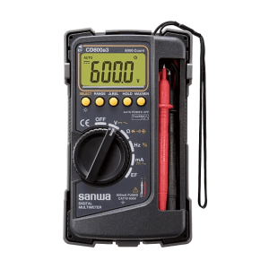 Sanwa 6000 Count TRMS Digital Multimeter with Tough Body Cover, CD800a3