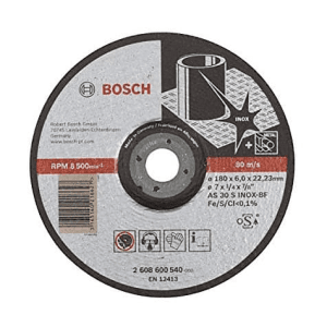 Bosch 180 x 6 x 22.23 mm Grinding Discs Expert for Inox (Pack of 10 Pcs), 2 608 600 540