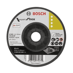Bosch 100 x 2.0 x 16 mm Flexible Grinding Discs Expert for Inox (Pack of 20 Pcs), 2 608 620 690