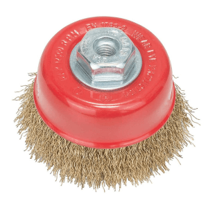 Bosch 70 mm Dia. Brass-Coated Wire Cup Brush, 1 608 614 020