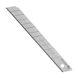 Hogert 9 mm Snap-off blades For Retractable Knives (Pack of 10 Pcs), HT4C661