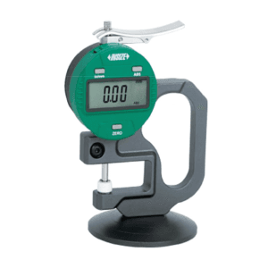 Insize 0 - 10 mm / 0 - 0.4 inch Digital Thickness Gauge with Base (Type A), 2673-10