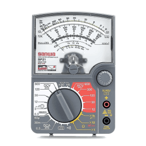 Sanwa 0.3 - 600V Analog Multimeter with Continuity Check Beeper, SP21
