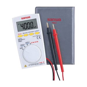 Sanwa 4000 Count Pocket Digital Multimeter with Folding Case, PM3
