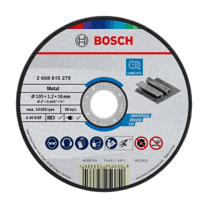 Bosch 105 x 1.2 x 16 mm Standard Cutting Discs For Metal (Pack of 25 Pcs),  2 608 615 279