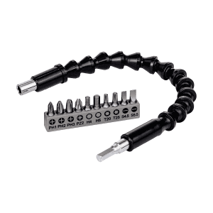 Bosch 11 Pcs Screwdriver Bit Set with Plastic Flexible Extension, 2 608 522 377
