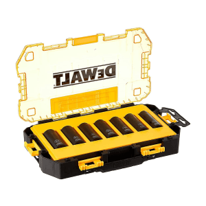 Dewalt 7 Pcs 1/2 Inch Sq. Drive 6 Pt Deep Impact Socket Set In Toughbox, DWMT74737-0