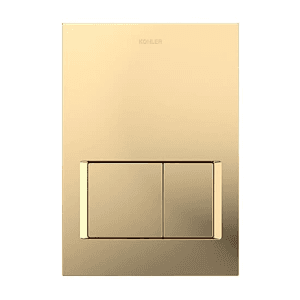 Kohler Soft Press Pneumatic Faceplates In French Gold Finish, K-24555IN-P-AF
