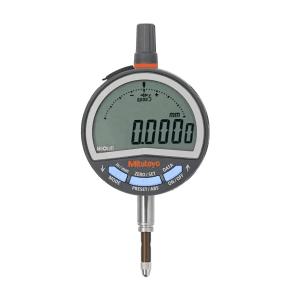 Mitutoyo 12.7 mm / 0.5 inch ASME/ANSI Low Force Type Absolute Digital Indicator with Lug Back Plate & Switchable Analog Bar Resolution (ID-C Series), 543-717