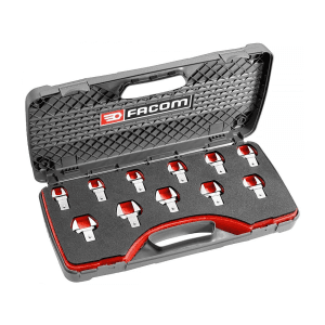 Facom 11 Pcs Metric-Size Open End Bits Set, 11.J11