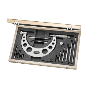 Facom 0 - 150 mm Exterior Micrometer Set With Extension (1/100th mm Accuracy), 807C