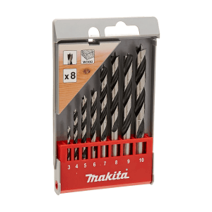 Makita 8 Pcs Wood Drill Bit Set, D-57227