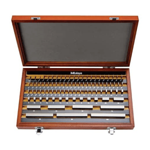 Mitutoyo 87 Pcs Steel Type Metric Rectangular Gauge Block Set (Grade 1), 516-947-10