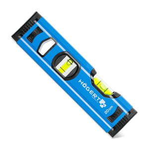 Hogert 20 cm / 200 mm Spirit Level (1.0 mm Accuracy), HT4M001-D