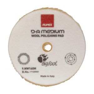 Rupes 160 mm Dia. D-A MEDIUM Wool Polishing Pad, 9.NW160M