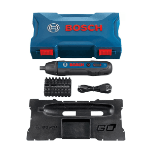 Bosch 3.6V Lithium-ion Cordless Screwdriver Kit (33 Pcs Screwdriver Bit Set), Go 2.0 Kit