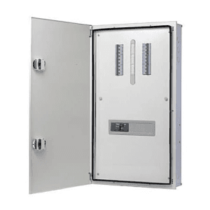 Hager Novello+ 8 Way Double Door - Vertical TPN DBs (IP43), VYV08DM2-P
