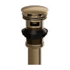 Kohler Complementary Clicker Drain Big Cap with Overflow In Polished Brushed Bronze Finish, K-7120IN-BV