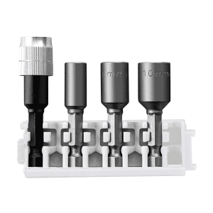 Bosch 4 Pcs Pick & Click Extra Hard Nutsetter & Universal Holder Set, 2 608 522 418