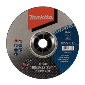 Makita 180 x 6 x 22.23 mm Metal Grinding Wheel (Pack of 10 Pcs), D-74516