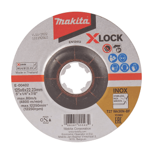 Makita 100 x 6 x 22.23 mm Metal Grinding Wheel (Pack of 10 Pcs), E-00480