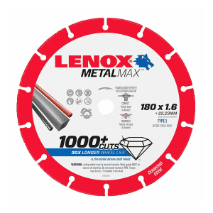 Lenox 7 inch / 180 mm MetalMax Cut Off Wheel, 1985494