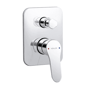 Kohler Accliv AT230 Aqua Turbo Bath & Shower Valve Trim In Polished Chrome Finish, K-33118IN-4FP-CP