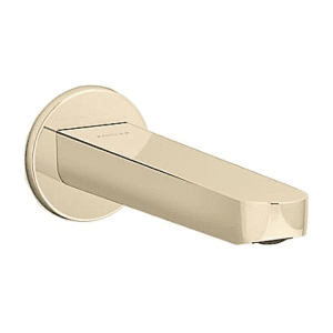 Kohler Accliv Wall Mount Bath Spout Without Diverter In French Gold Finish, K-33074IN-AF