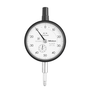 Mitutoyo 0 - 10 mm Standard Type Dial Indicator with Flat Back, 2047AB